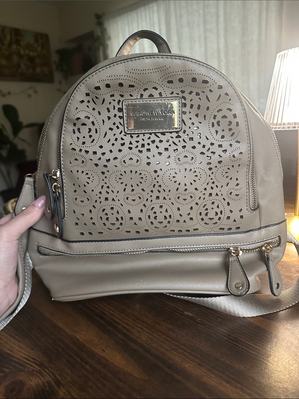 Andrew mark brown mini backpack